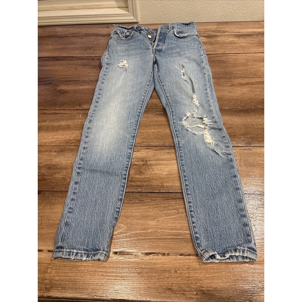 LEVI'S 145 Years Limited Edition 501 Premium Skinny Rainbow Button Fly 24x27